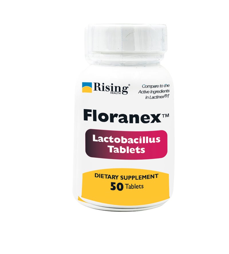 Rising Health Floranex Tablets Lactobacillus Probiotic Dietary Supplements 50 Tablets