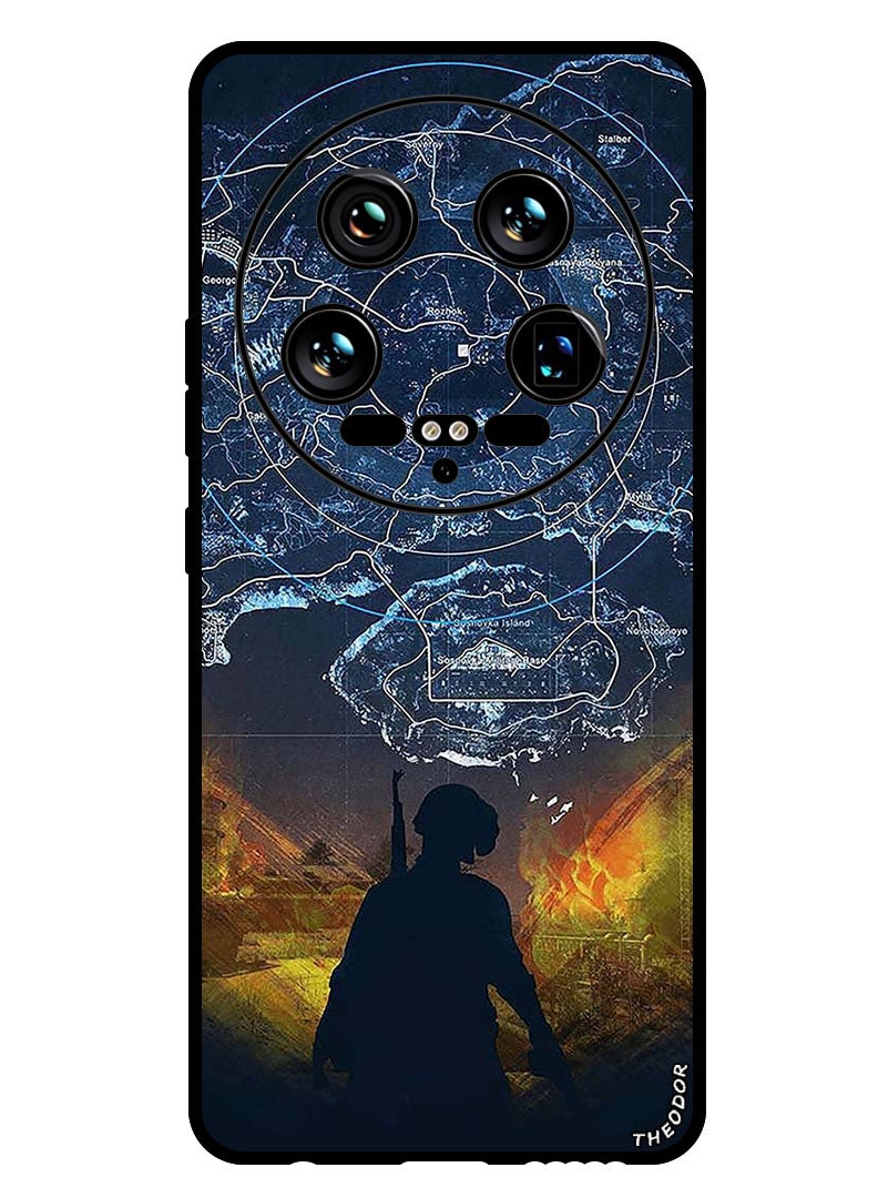 Theodor Protective Case Anti Scratch Shock Proof Bumper Cover For Xiaomi 14 Ultra Pubgy Map - Image 1