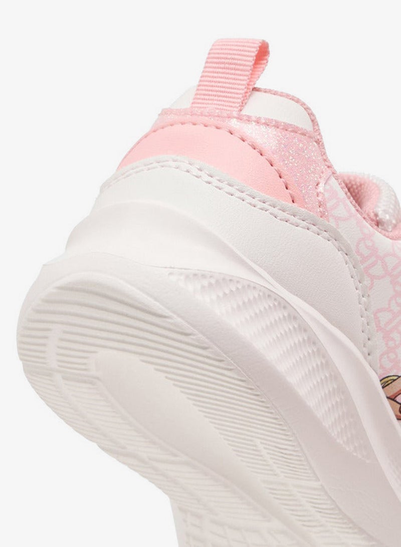 Barbie Girls Printed Sneakers with Hook and Loop Closure - Image 5