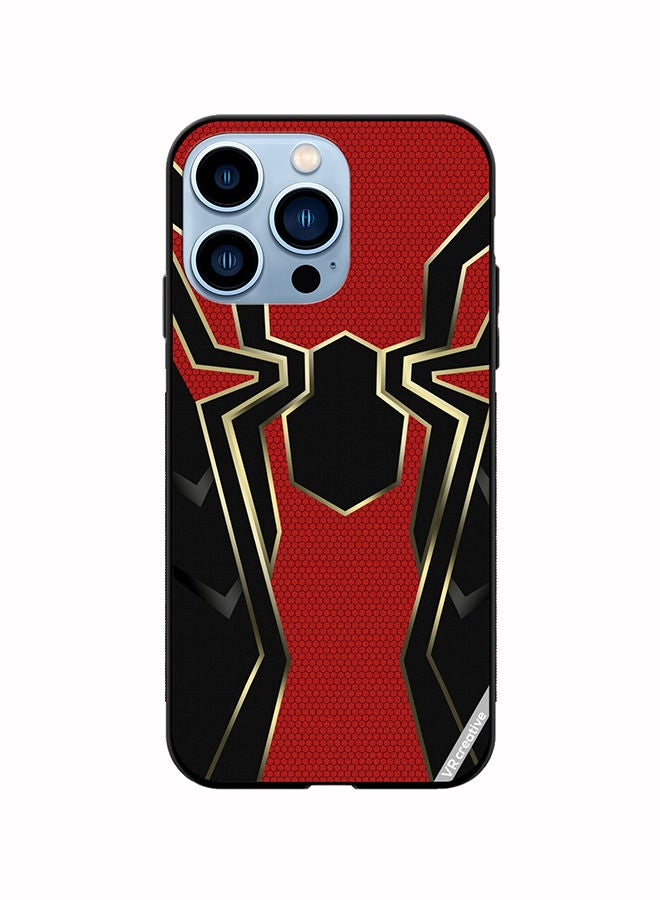 VR CREATIVE Protective Case Cover For Apple iPhone 14 Pro Spiderman Vector Design Multicolour - Image 1