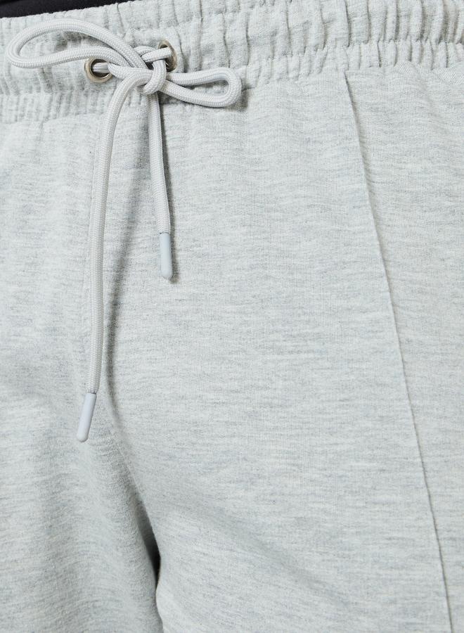 Styli Men Grey Solid Joggers with Pintuck Detail - Image 3
