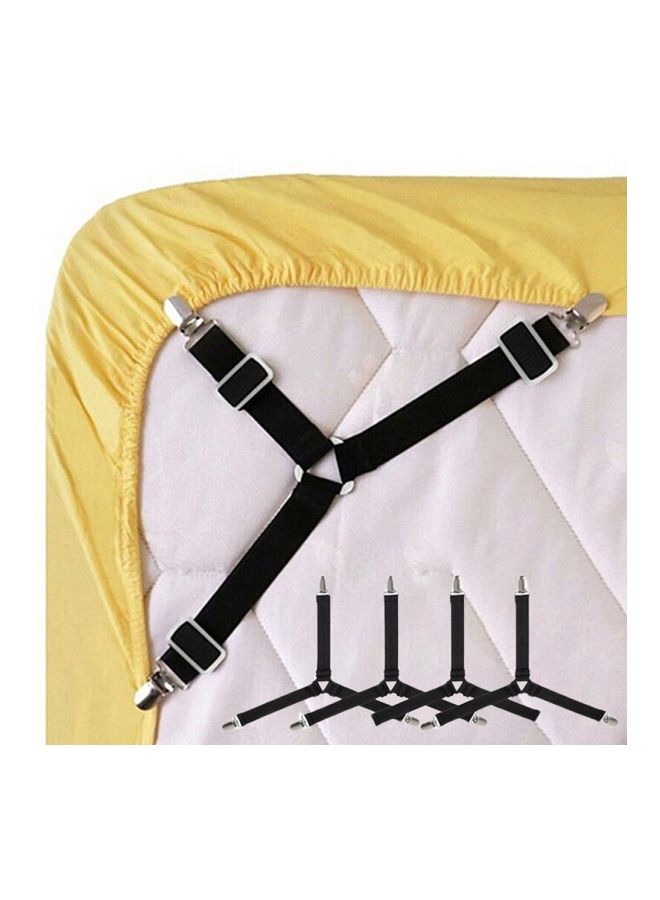 NIBEMINENT Adjustable Bed Sheet Fastener Combination White/Gold  - Image 2