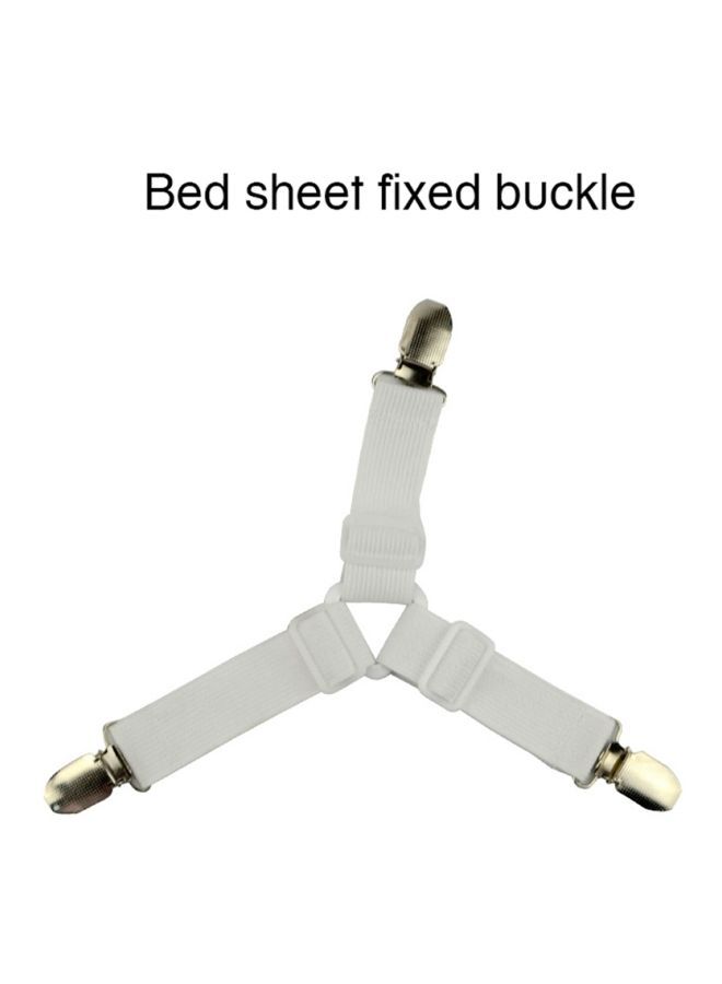 NIBEMINENT Adjustable Bed Sheet Fastener Combination White/Gold  - Image 3