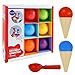 RAINBOW TOYFROG Ice Cream Toy 9 Pcs Pretend Play Toys for Toddlers Multi Color Ice Cream Play Set Ice Cream Maker for Kids Dramatic ice Cream Shop for Kids Perfect Scoop and Ice Cream Balls for Preschool - Image 2