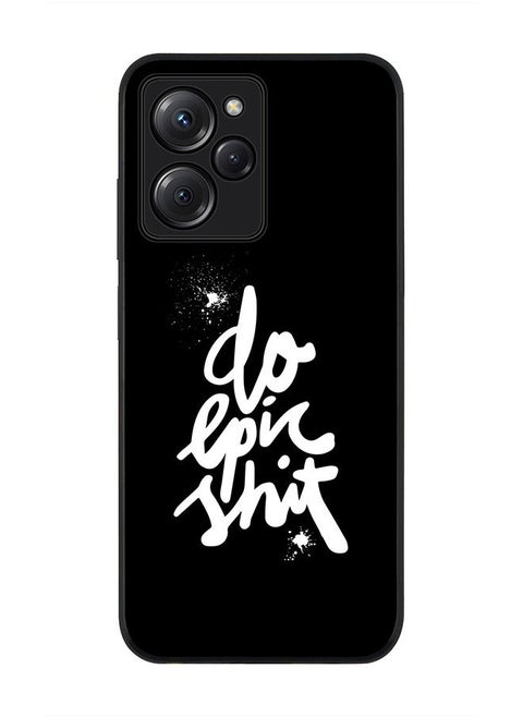 Rugged Black edge case for Poco X5 Pro Slim fit Soft Case Flexible Rubber Edges Anti Drop TPU Gel Thin Cover - Epic