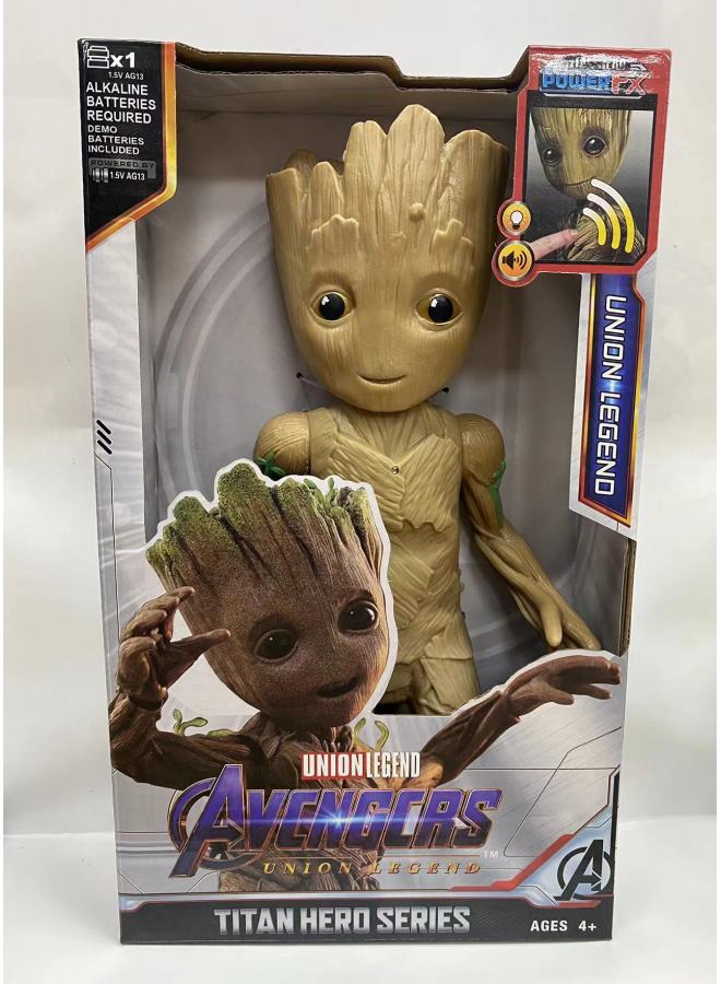 12-inch 30cm Avengers Toy Spider-Man Iron Man And Other Multi-joint Movable Luminous Sound-Color:Mask Thor - Image 3