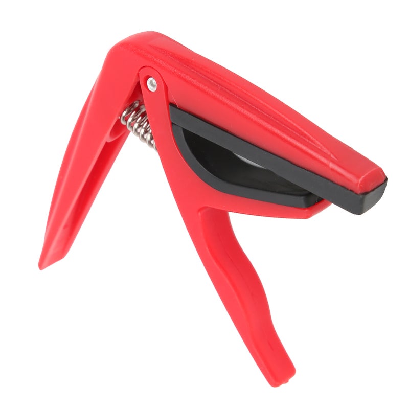 Ukulele Capo Plastic Pitch Adjustment Tool with Spring Stringed Instrument AccessoriesRed - Image 4