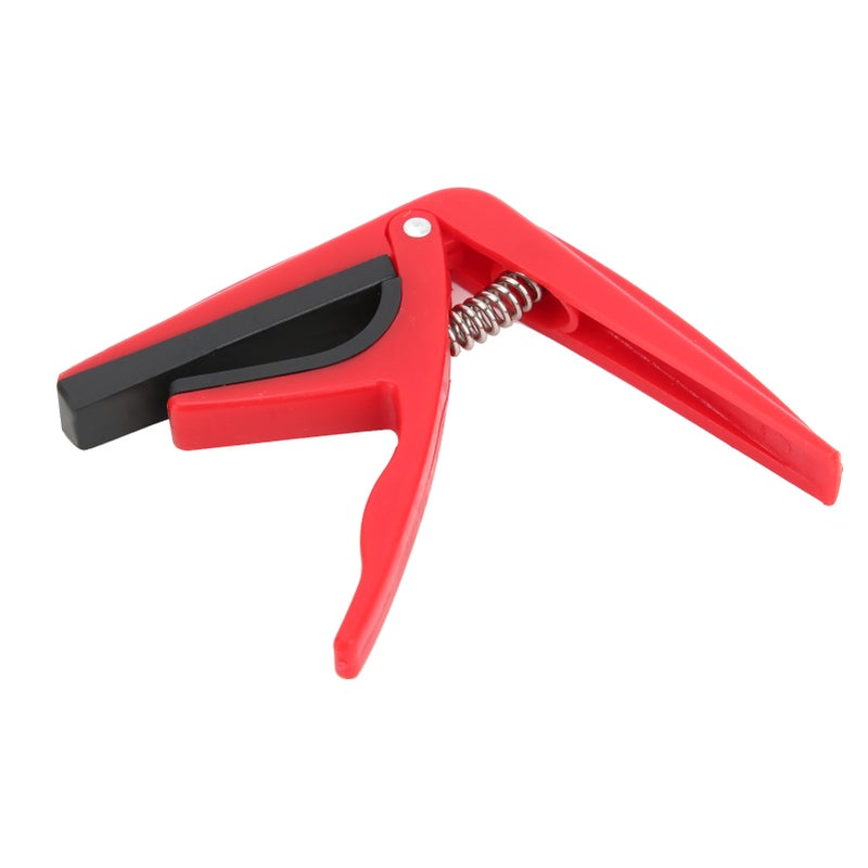 Ukulele Capo Plastic Pitch Adjustment Tool with Spring Stringed Instrument AccessoriesRed - Image 2