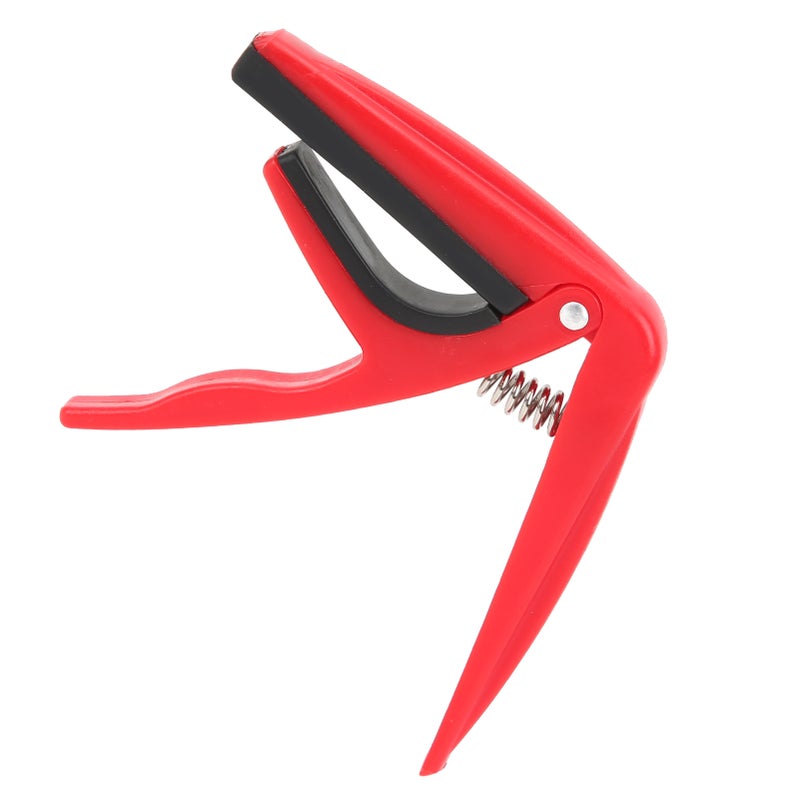 Ukulele Capo Plastic Pitch Adjustment Tool with Spring Stringed Instrument AccessoriesRed - Image 3