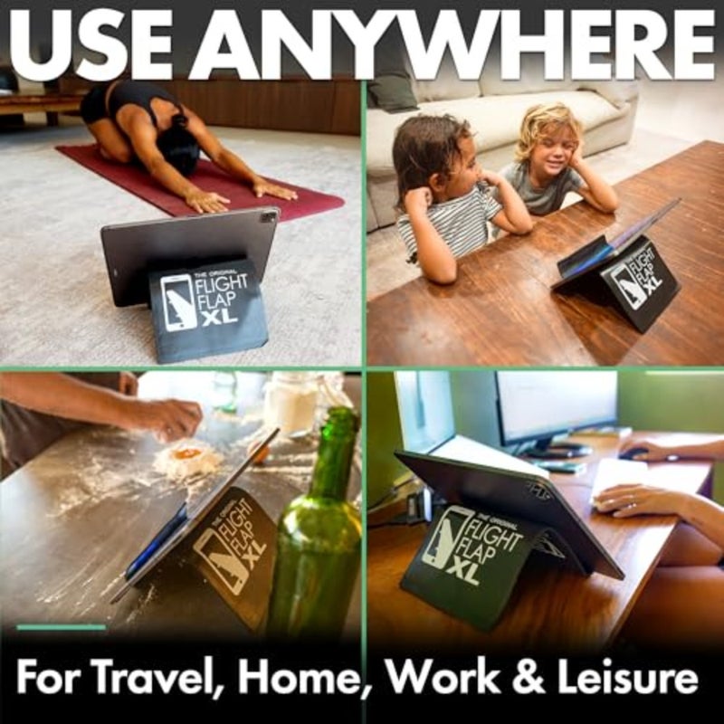 Airplane Tablet Holder, Flexible Cell Phone and Tablet Holder 12x7", Folding Cellphone Stand for Desk, Kindle, Bed, Airplane Gadgets Long Travel Essentials - Image 5