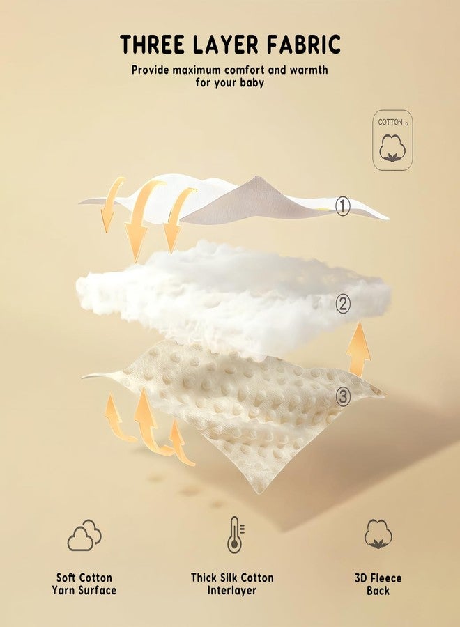 SONARIN Warm Baby Stroller Seat Liner,Soft Thick Pushchair Seat Liner Baby Stroller Cushion Seat Insert Pad Universal for Pushchair Pram Buggy Car Seat High Chair(Heart) - Image 3