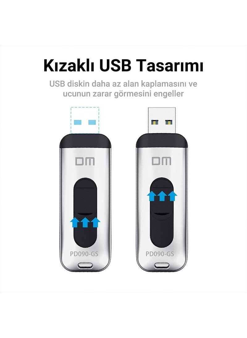 DM PD090 USB 3.0 Aluminum 256GB Flash Memory  - Image 3