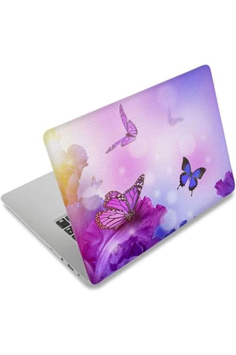 BPA® 15.6" Laptop Decal Skin Vinyl Sticker Cover Compatible with Dell Inspiron 3583/ROG Zephyrus G15 /Acer Aspire 3 15.6"/ASUS ZenBook 15 /Lenovo Ideapad L340 15.6(Purple Butterfly) - Image 2