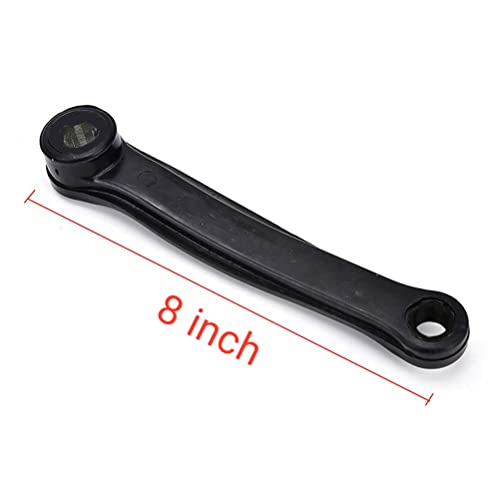 Fastped 200mm Black Steel Iron Bicycle Left Crank Arm with Prismatic Hole quaterless with Prismatic Hole (200mm, Black), Alloy Steel Cycle Wheel Crank Arm, Mountain Bike Tooth Plate Crank, Road Cycle - Image 4