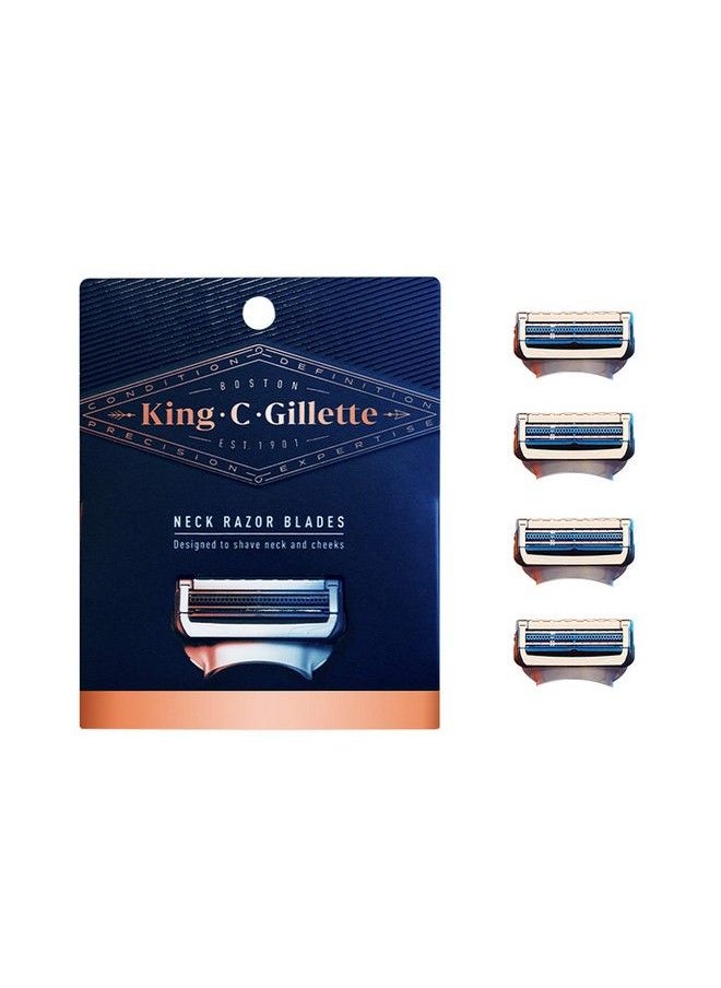 King C. Gillette Neck Razor Blades 4 Count  - Image 2