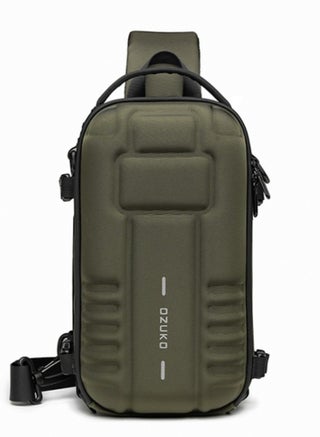 Ozuko Hard Shell Outdoor Multifunctional Sling Bag ,Backpack ,Shoulder ,Chest ,Daypack and Crossbody Can Place A Camera Tripod with Large Capacity Fabric Oxford Water Resistant 31*12*17 CM - Army Gree - pzsku/ZC2E9383CA93BE7E352FEZ/45/_/1707165774/3fc88e43-3b7f-4f33-83e3-e85128f51804