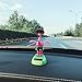 YGMONER Flapping Wings Flamingo Solar Powered Hawaii Style Shaking Ornaments Car Dashboard Dancer Bobble Head Flamingo A - Image 3