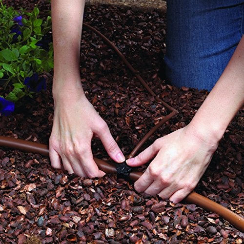 Raindrip طقم ري بالتنقيط الأوتوماتيكي Raindrip SDFSTH1P مع مؤقت للزهور والشجيرات والأشجار، يروي حتى 10 نباتات، يتضمن مؤقت بإعدادات قابلة للتخصيص، 2 GPH من القطرات - Image 5