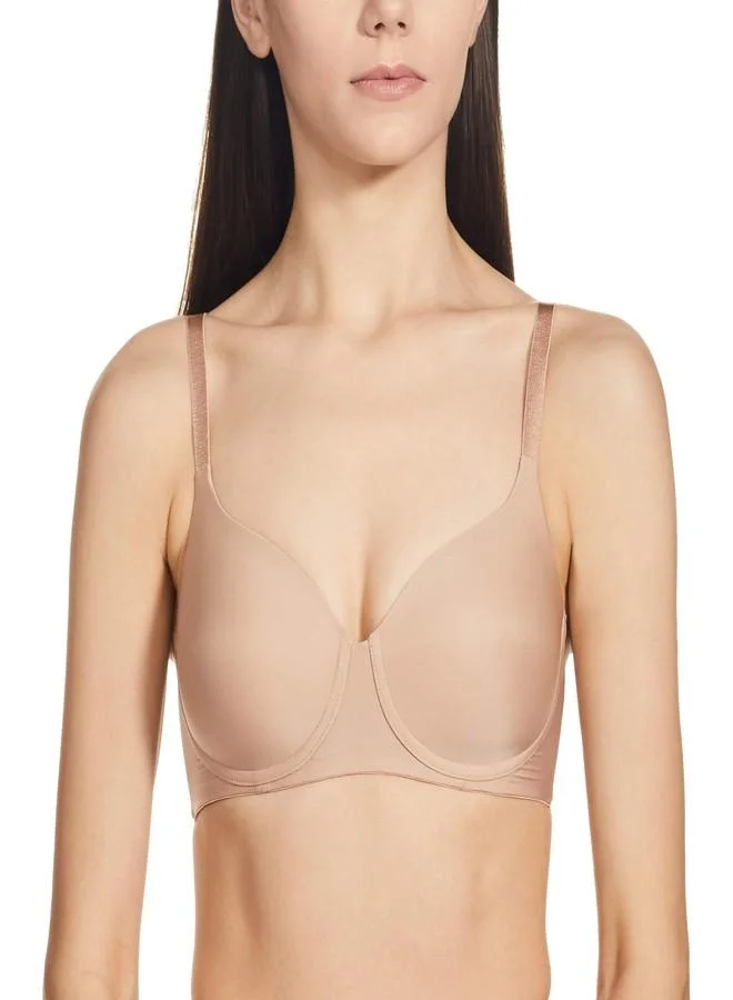 ترايامف Triumph T-Shirt Bra for Women Invisible Padded Wireless Lingerie Body Make-Up Series Seamless Lycra Xtra Fine Support Invisible Second-Skin Full Coverage Smooth Skin 34C Pack of 1