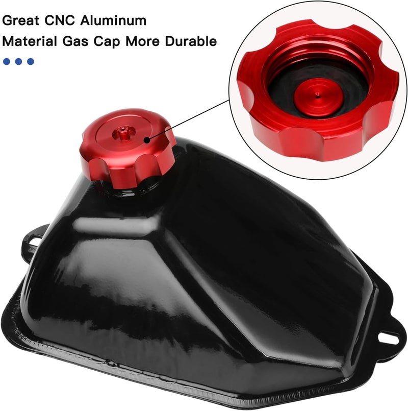 YOXUFA Metal Gas Fuel Tank Cap for 110cc 125cc 50cc 70cc 90cc ATV Coolster Taotao ATA110B Chinese Quad 4 Wheeler PeaceSport Roketa Kazuma BMS Yamoto Baja Sunl Lawnmower Buyang Parts - Image 4