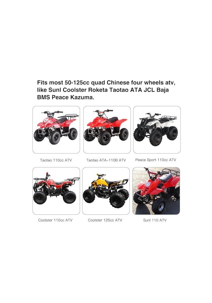 YOXUFA Metal Gas Fuel Tank Cap for 110cc 125cc 50cc 70cc 90cc ATV Coolster Taotao ATA110B Chinese Quad 4 Wheeler PeaceSport Roketa Kazuma BMS Yamoto Baja Sunl Lawnmower Buyang Parts - Image 3