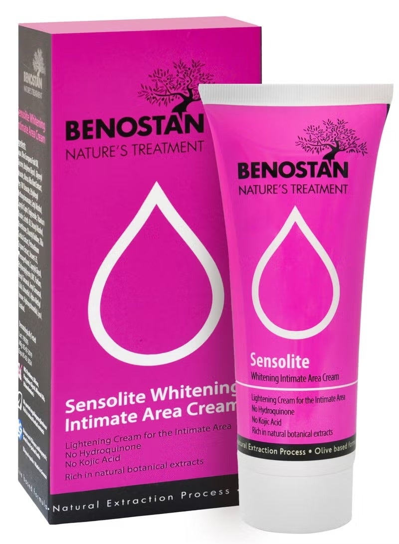 Sensolite whitening intimate area cream 50ml-  lightening cream for intimate area , sensitive area