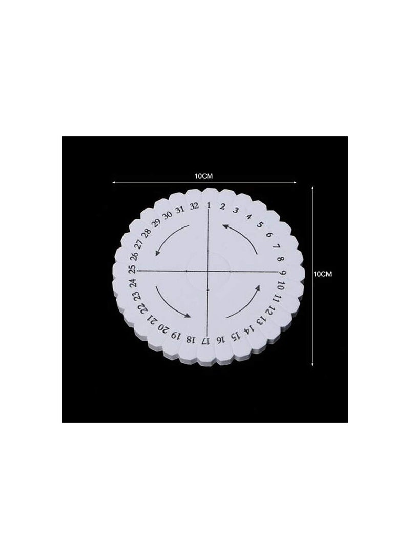 GGOOT Kumihimo Disk Macrame Braided Round+Squares Cord String Bracelet Handmade Weaving Disk DIY Materials Sewing Tools - Image 2