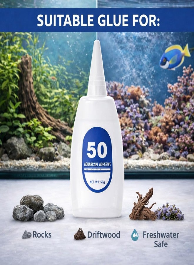 VAYINATO Instant Elephant Aquascaping Glue 50g with Precision Needle Tip For Driftwood & Rock | Fast-Setting, Clear-Dry Formula - Image 4