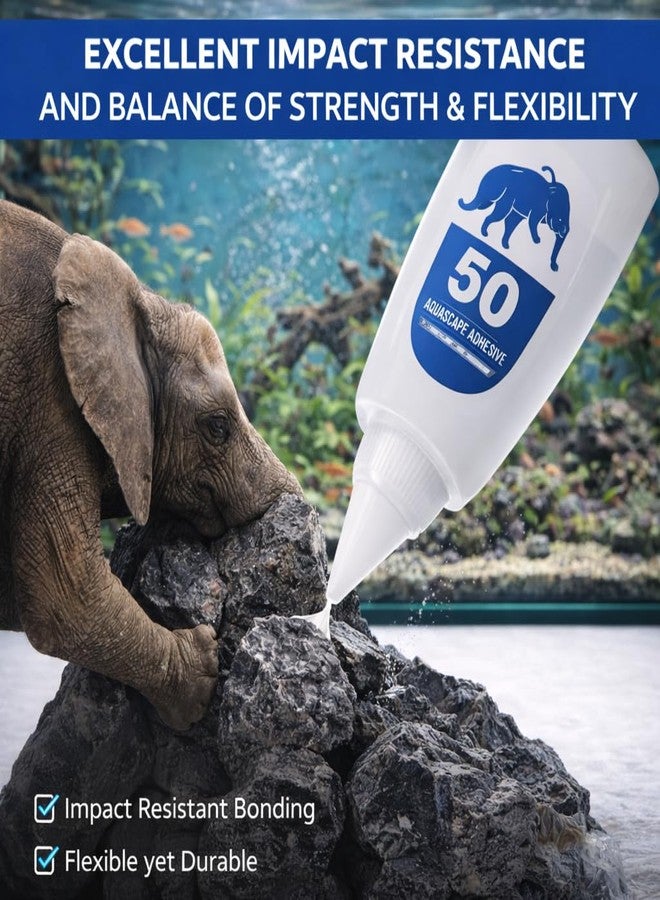 VAYINATO Instant Elephant Aquascaping Glue 50g with Precision Needle Tip For Driftwood & Rock | Fast-Setting, Clear-Dry Formula - Image 5