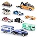 haomsj Car Toys for Kids 9 PCS Playsets Tow Truck Toy and City Carrier VehicleTransport Truck with Die Cast Metal Racing Cars for Boys and Girls Age 35 Years - Image 2