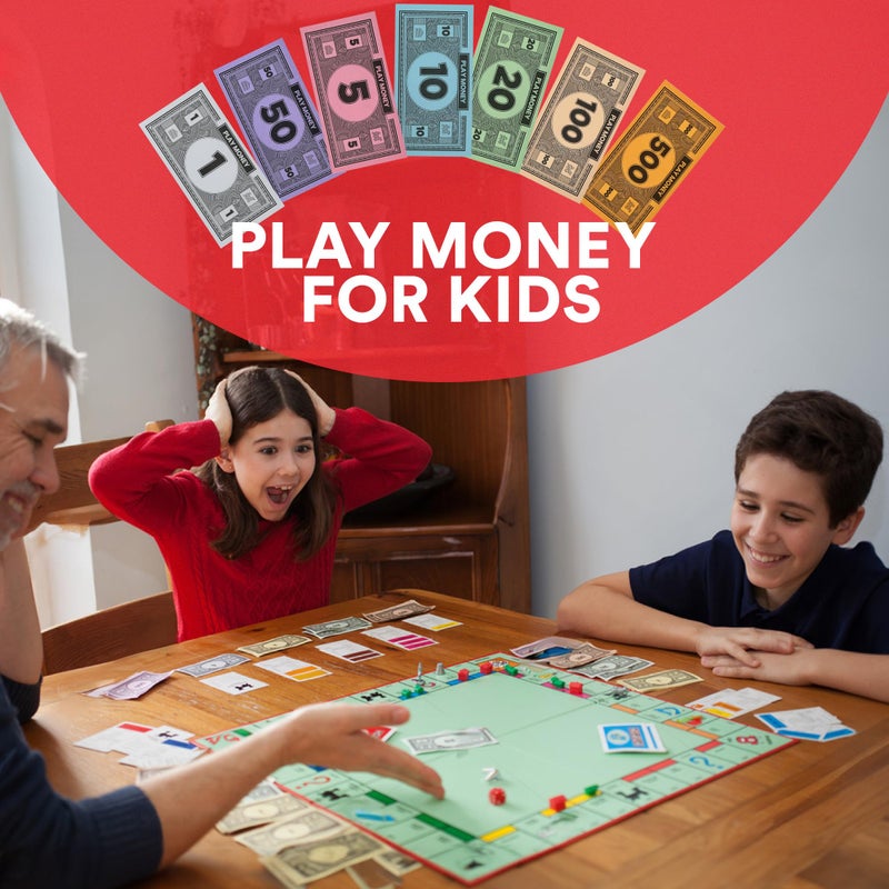oreven Play Money Compatible for Monoply Money 60 Each Bill Denomination, Mixed Colors: $1, $5, $10, $20, $50, $100, and $500 (3 Set) - Image 4