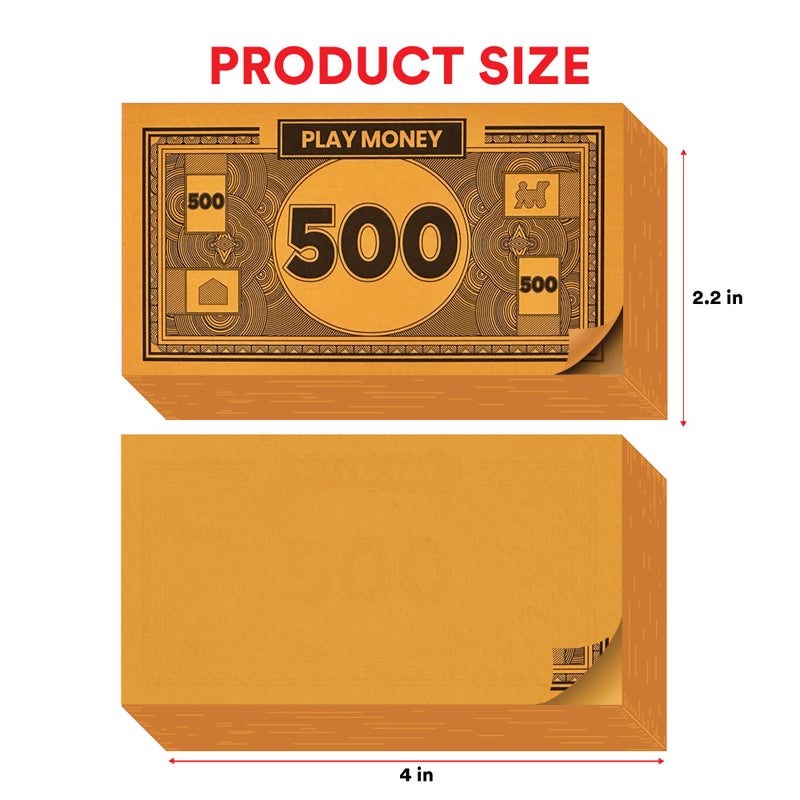 oreven Play Money Compatible for Monoply Money 60 Each Bill Denomination, Mixed Colors: $1, $5, $10, $20, $50, $100, and $500 (3 Set) - Image 3