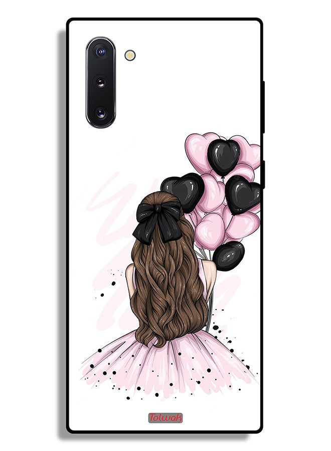 Tolwak غطاء حماية لجهاز سامسونج جالاكسي نوت 10 4G يحمل فن الفتاة مع البالونات - Image 2