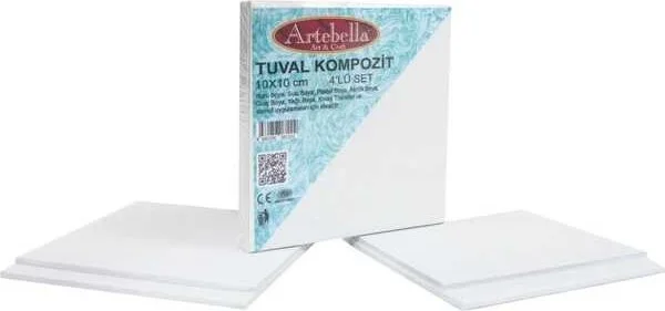 Artebella KTT4S Canvas Composite 10 x 10 cm Set of 4