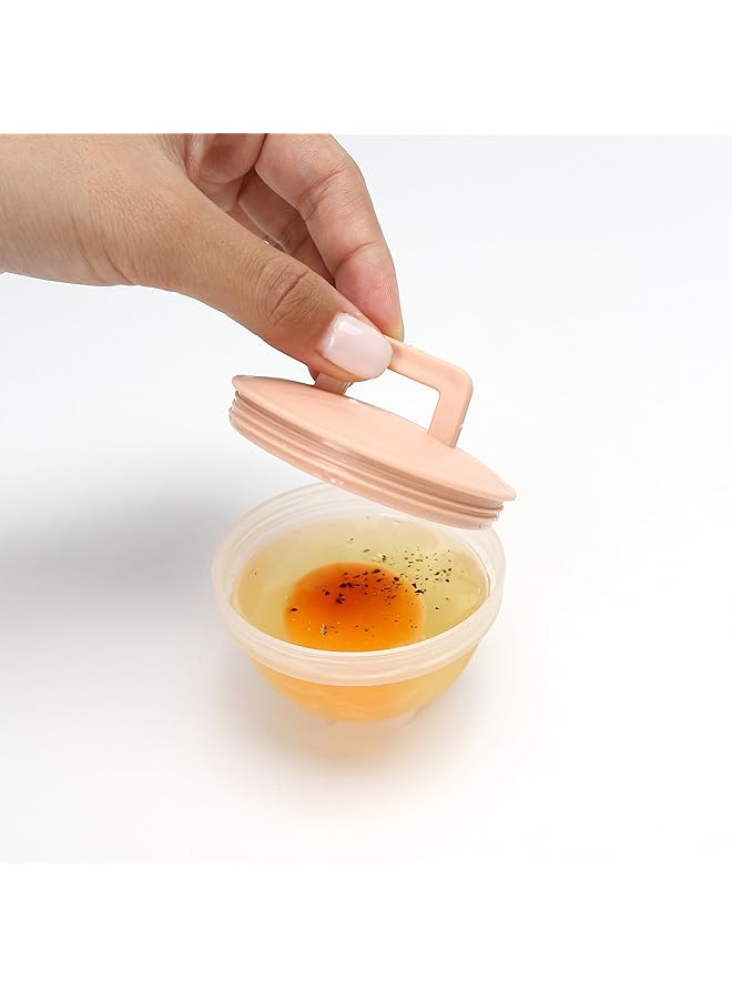 KASTWAVE Set Of 4 Egg Cooking Pods Mold For Boiled Eggs, Microwave And Stovetop Safe Hard Or Soft Boiled Poacher Cups, Square Shaper With Lids, Includes Oil Brush, Fun Kitchen Gadgets For Cooking - Image 5