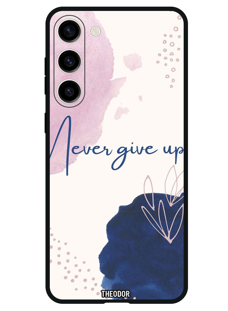 Theodor Protective Case Anti Scratch Shock Proof Bumper Cover For Samsung Galaxy S23 FE Never Give up - Image 1