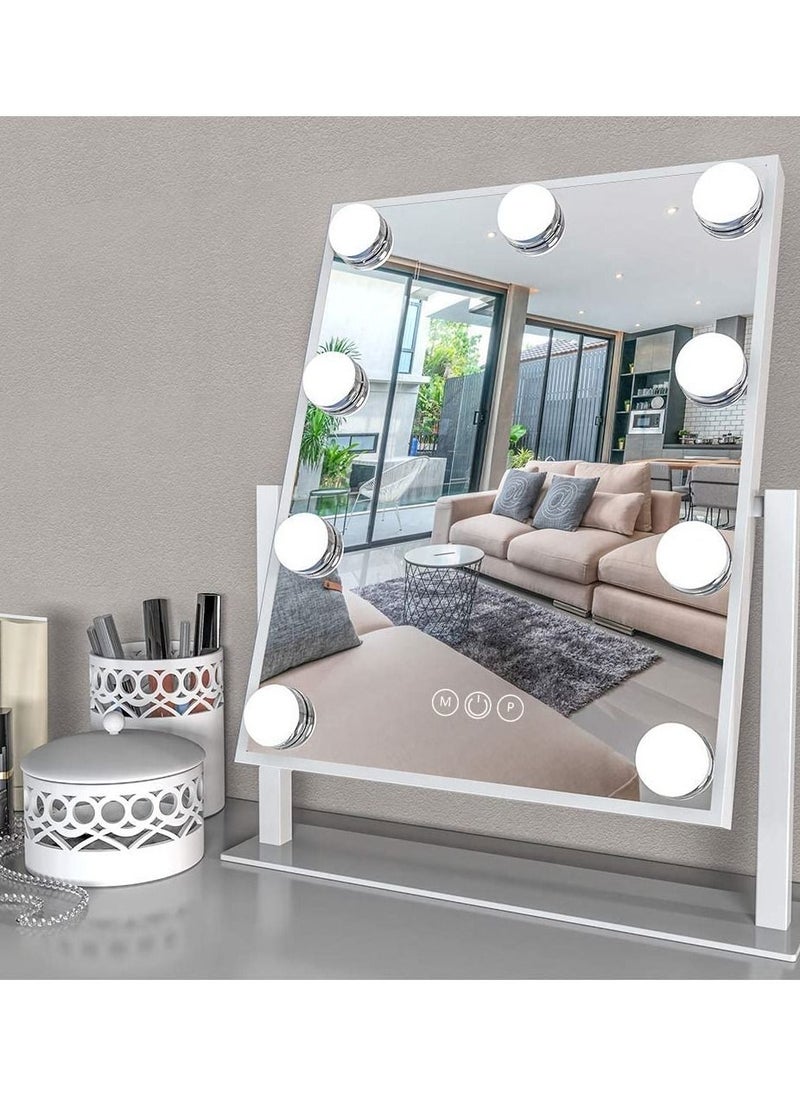 ORiTi Lighted Vanity Mirror - Hollywood Style Makeup Vanity Mirror with Lights and Touch button,3 Color Model, Cosmetic Mirror  - Image 1
