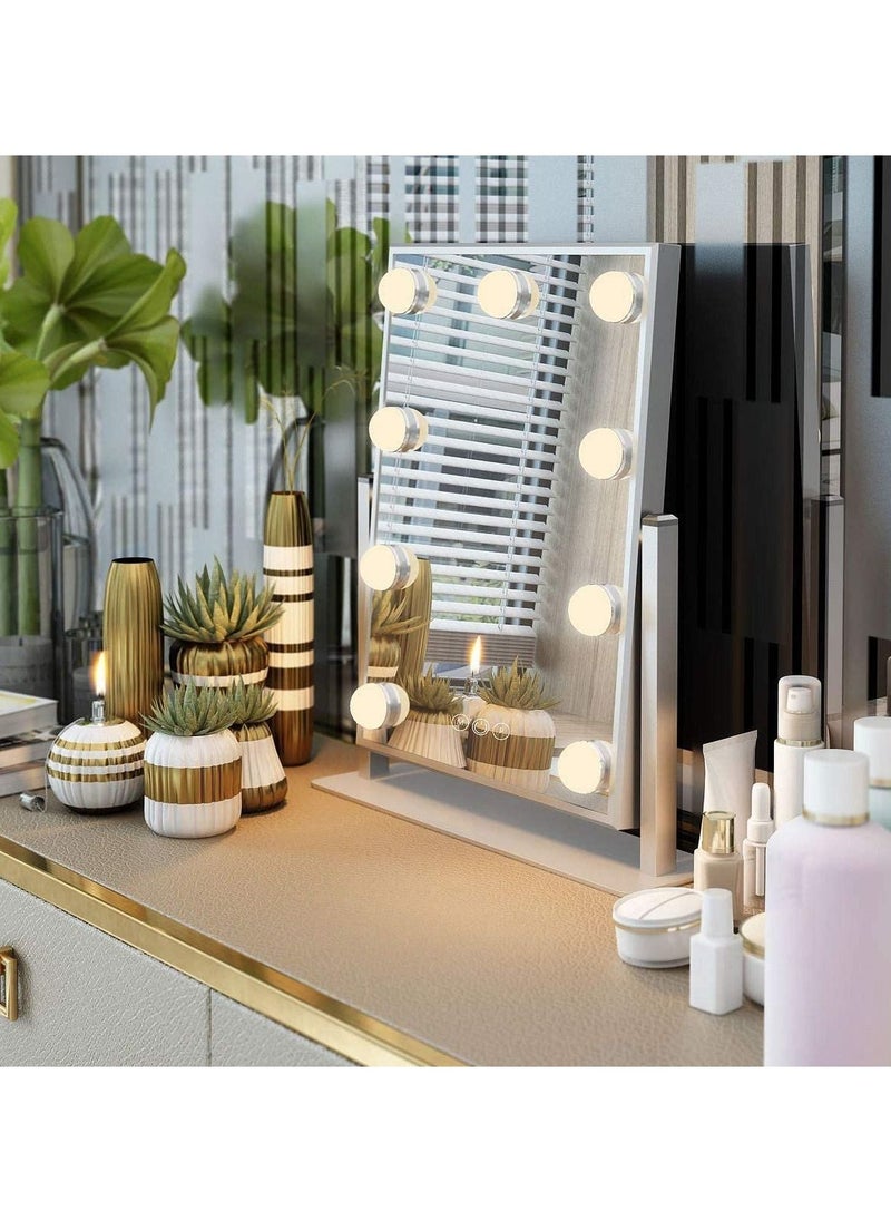 ORiTi Lighted Vanity Mirror - Hollywood Style Makeup Vanity Mirror with Lights and Touch button,3 Color Model, Cosmetic Mirror  - Image 2