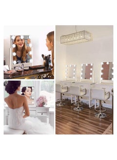 ORiTi Lighted Vanity Mirror - Hollywood Style Makeup Vanity Mirror with Lights and Touch button,3 Color Model, Cosmetic Mirror  - Image 4
