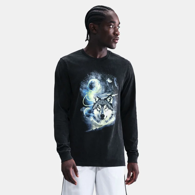 Men's Long-Sleeve Basketball T-Shirt