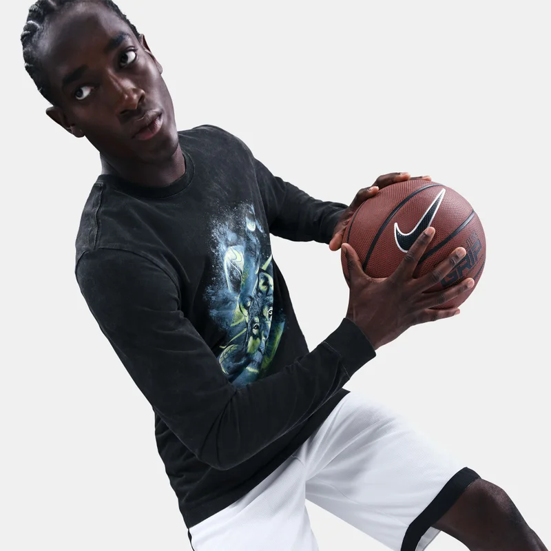 Nike Black Men's Long-Sleeve Basketball T-Shirt for Men | Best Price UAE