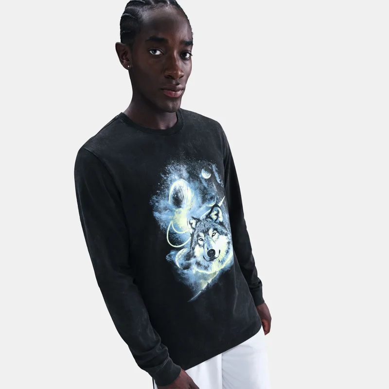 Nike Black Men's Long-Sleeve Basketball T-Shirt for Men | Best Price UAE