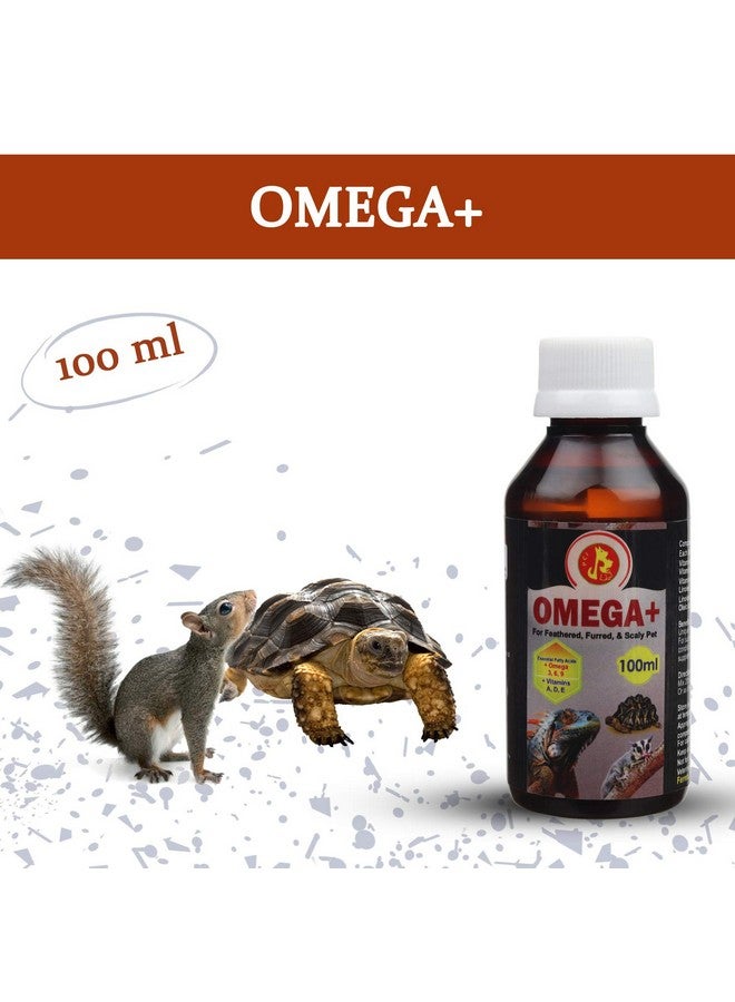 بت (Pci) Omega+ || يوفر أوميغا وفيتامينات أساسية || لصحة الإغوانا والجيكو والحيوانات الأليفة الأخرى المتقشرة (100 مل) - Image 5