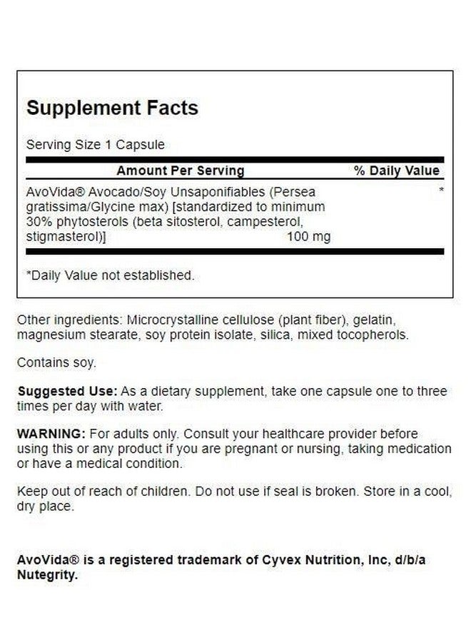 Swanson Avovida 100 Milligrams 60 Capsules - Image 2