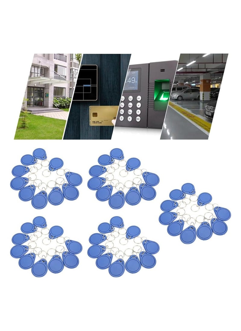 Generic - 50pcs Writable Rewrite 125KHz RFID Tag Keyfob Keychain Cards Copier for Access Control - Image 1