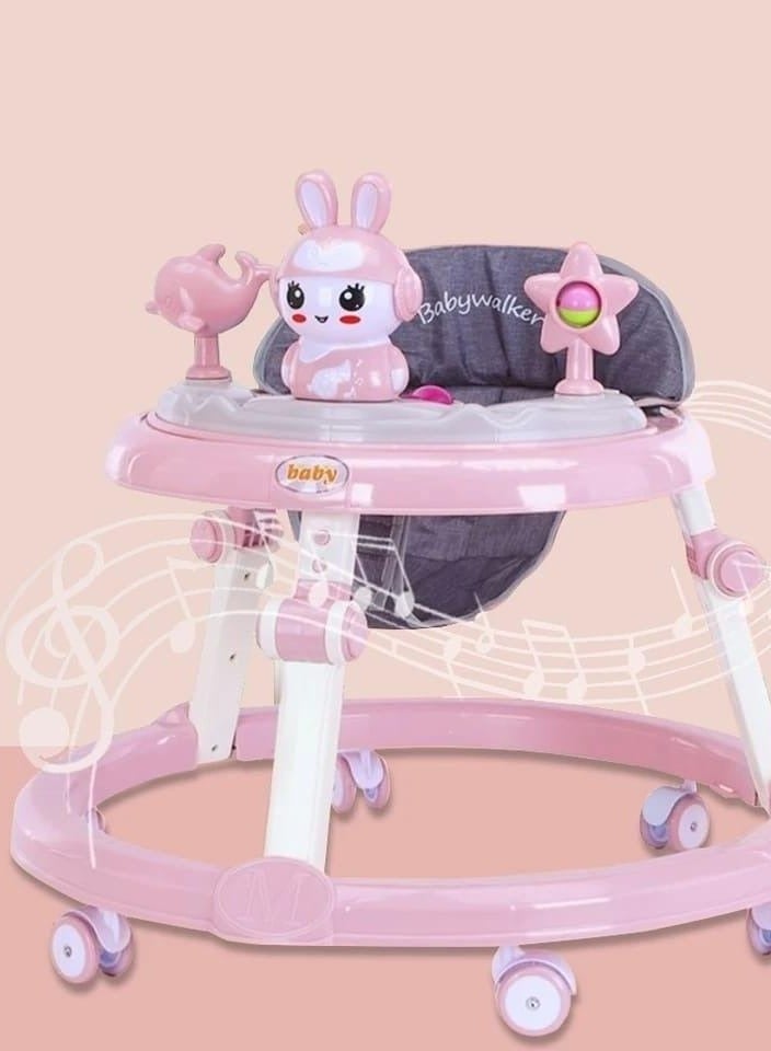 عربة أطفال مضادة للانحناء متعددة الوظائف مضادة للتقلب، يمكن للفتيات والأولاد والرضع الجلوس عليها لمساعدتهم على المشي وتعلم المشي - Image 1