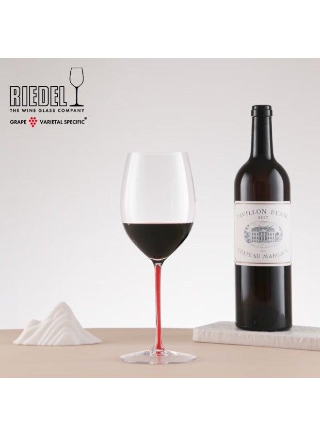 Riedel Riedel Brilliant Cabernet Sauvignon Red Stem 2-pack + Limited Edition Red And Yellow Ox Year Decanter Wine Set - Image 2