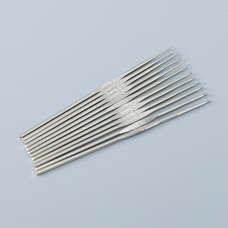 Kuber Industries Crochet Hook Needle Set With CaseErgonomic Sewing Knitting Needle Kit Black - Image 4