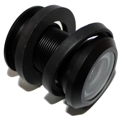 RiseOm Door Eye 180 Degree Viewer made of Brass (Black, pack of 1) - Image 2