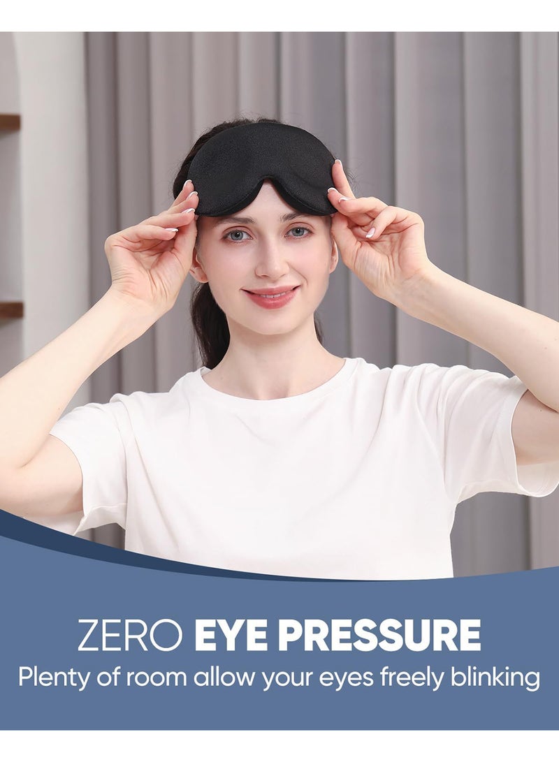 MZOO Sleep Eye Mask For Men/Women, Black - Image 2